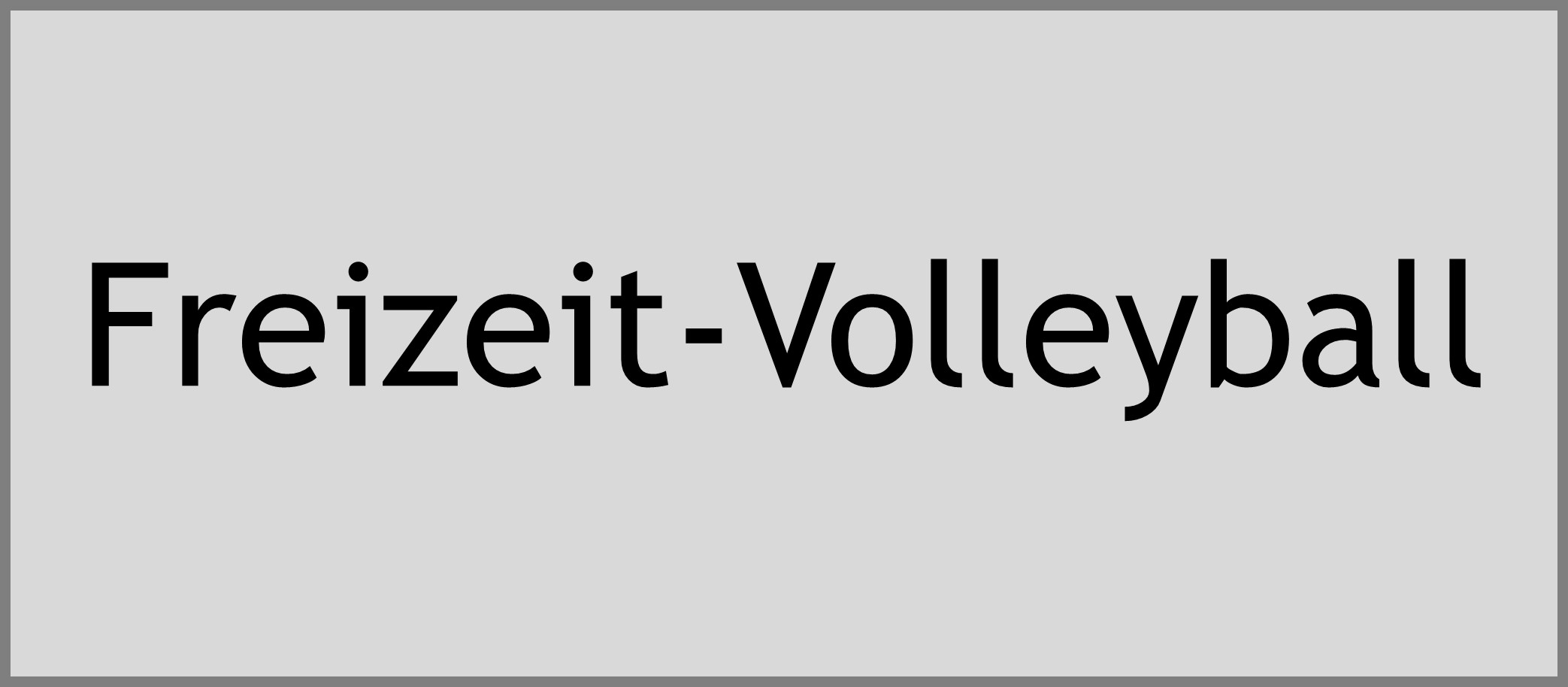 Freizeit-Volleyball