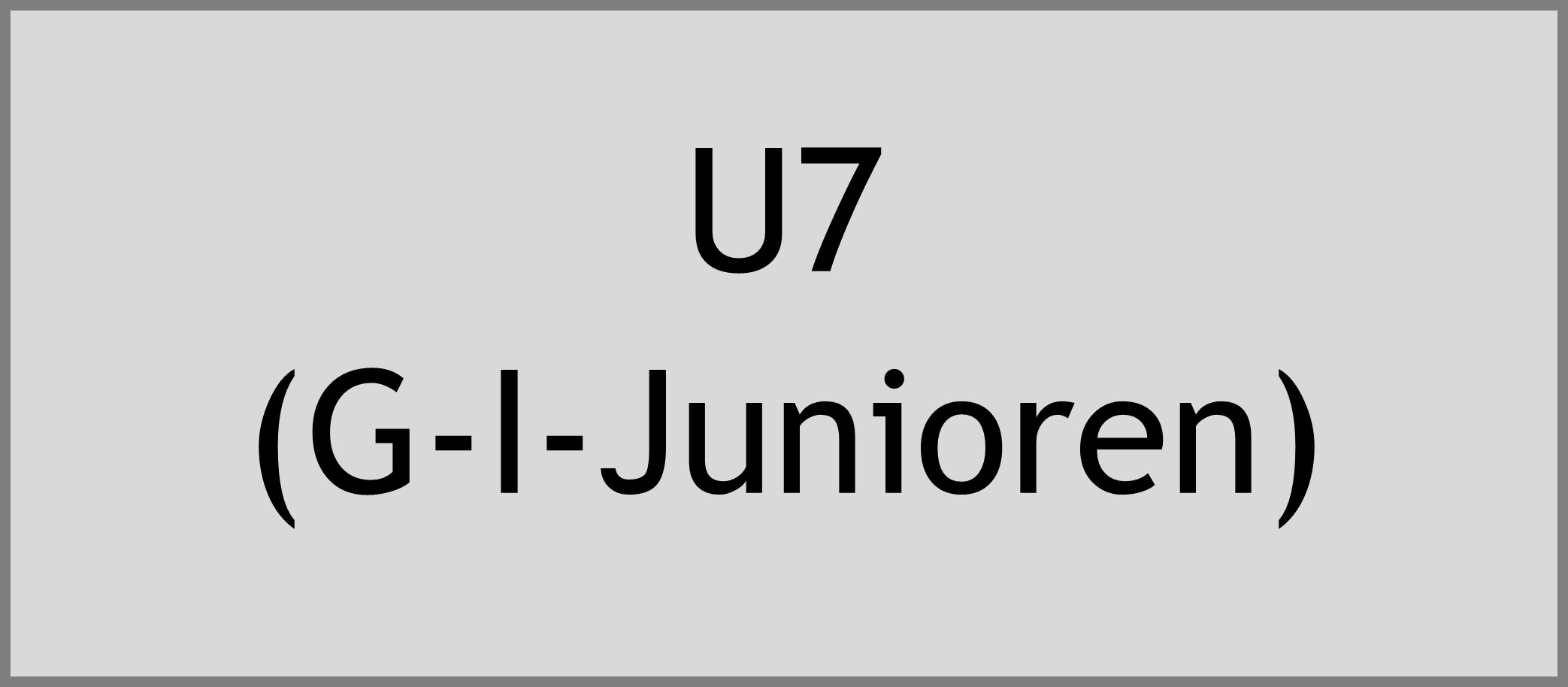 U7 (G-I-Junioren)